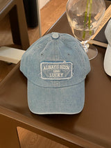 ASCLO ラッキーパッチデニムキャップ (4color)