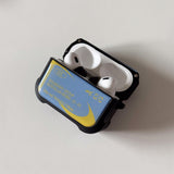 Dusty, Nostalgic Vibes AirPods Case Epoxy Bumper (PowderBlue/Goldenrod)