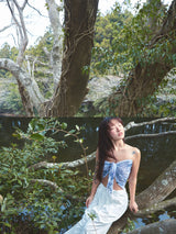 TIE SCARF SKIRT (OCEAN)