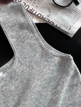 Kes Square Neck Wool Sleeveless Knit / 5 colors