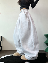 フリースピカブル❤ストリング ❤マルチピンタックバルーンロングパンツ🩶🖤🤍5カラー