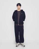 25FW AC BEAR BASIC LOGO HOODIE ZIP UP BLACK