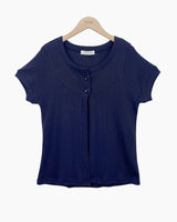 Daren Punching Short Sleeve Cardigan