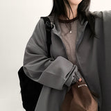 Burve string hooded jumper