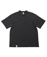 S-C オープンヘンリーネック 1/2 TEE (Black)