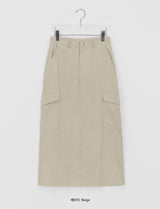 Ferns Cargo Cotton Long Skirt