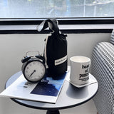 【MADE】Canvas waterproof Tumbler cross bag - Black