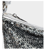 Metallic Sequin Hobo Shoulder Party Bag