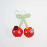 【MADE】BUTTON CHERRY KEYRING-RED