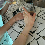 ウェーブバングル(Gold)