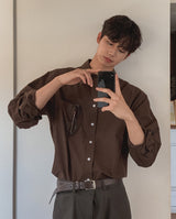 Konen Cotton Basic Long Sleeve Shirt