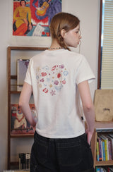 Ocean Love Crop Short Sleeve Tee