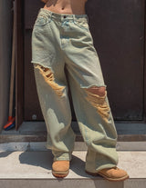 Dura Yellow Demi Denim Pants