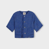 3 TAP Check Tweed Short Sleeve Jacket (2color)
