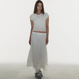 シャインダブルスカート IN WHITE