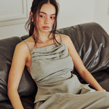 Linen Backless Top (BEIGE)