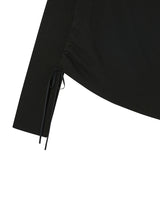 EYELET OFF SHOULDER L/S BLACK