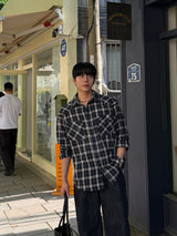Autumn double check shirt