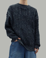 Ber Two-tone knit (Black)