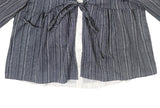 Anna Stripe Lace Frill Layered Blouse
