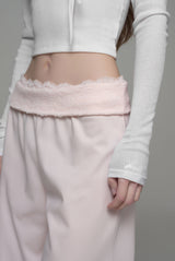 Morning mist ribbon bolero, White