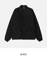 Mauve Washed Short Fishtail Bomber Jacket
