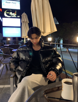 ダークデイリーベーシックツーウェイオーバーフィットショートパディング