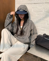 [ORIGINAL] Shimmer Dot Hooded Windbreaker