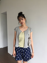 メルニットショートスリーブ  (4color)