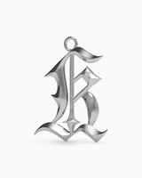 ブラックレターチャーム - K