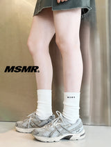 Patch logo socks Cream