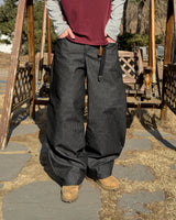 Skull Dart Wide Cargo Denim Pants