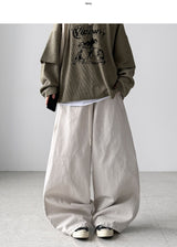 Natty Herringbone Balloon Pants