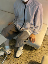 Two tuck wide banding half pants 2C