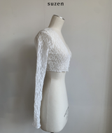 Lua see-through lace cardigan (2color)