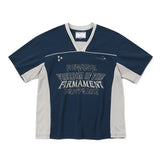 4F ブロークコアハーフTシャツ_Navy