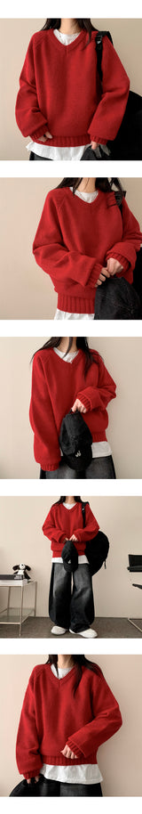 Lily Daily Reglan V-Knit