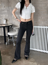 Chic stud half zip up(4color)