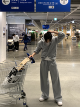 [Set-up]Find fleece sweat zip-up pants