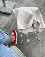 Oxford simple line bag - ivory