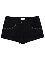 eyelet low-rise shorts