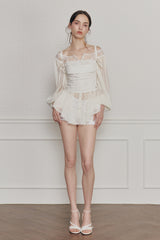 HEART RIBBON TOP (SS ver.) ivory