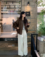 Two Pintuck Cotton Wide Pants (3color)