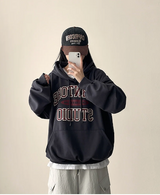 Noah Lettering Point Casual Over Hoodie