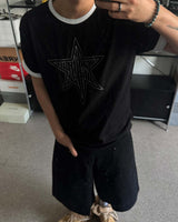 PDワンスターダブルスリーブショートスリーブTシャツ