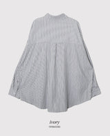 #CT Stripe Overfit Long Sleeve Shirt (3color)