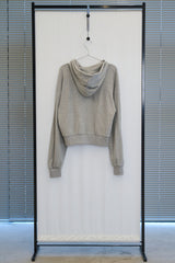 Button Line Hood Zip-Up (Melange)