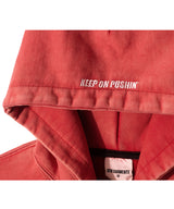 OC Bliss Washed Zip-up hoodie (Red)
