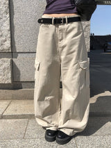 ヘールコットンカーゴカットワイドパンツ