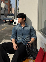 Vine two pocket denim shirt